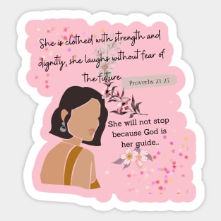 Virtuous woman Sticker